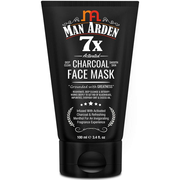 Man Arden 7X Activated Charcoal Face Mask, 100ml
