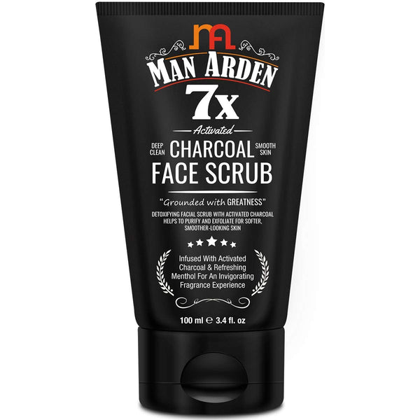 Man Arden 7X Activated Charcoal Face Scrub, 100ml
